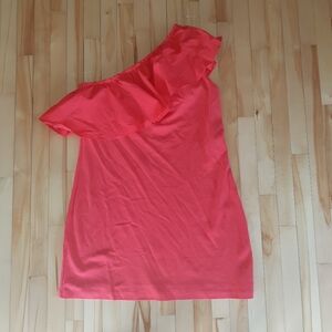 A New Day XL NWT coral one shoulder dress